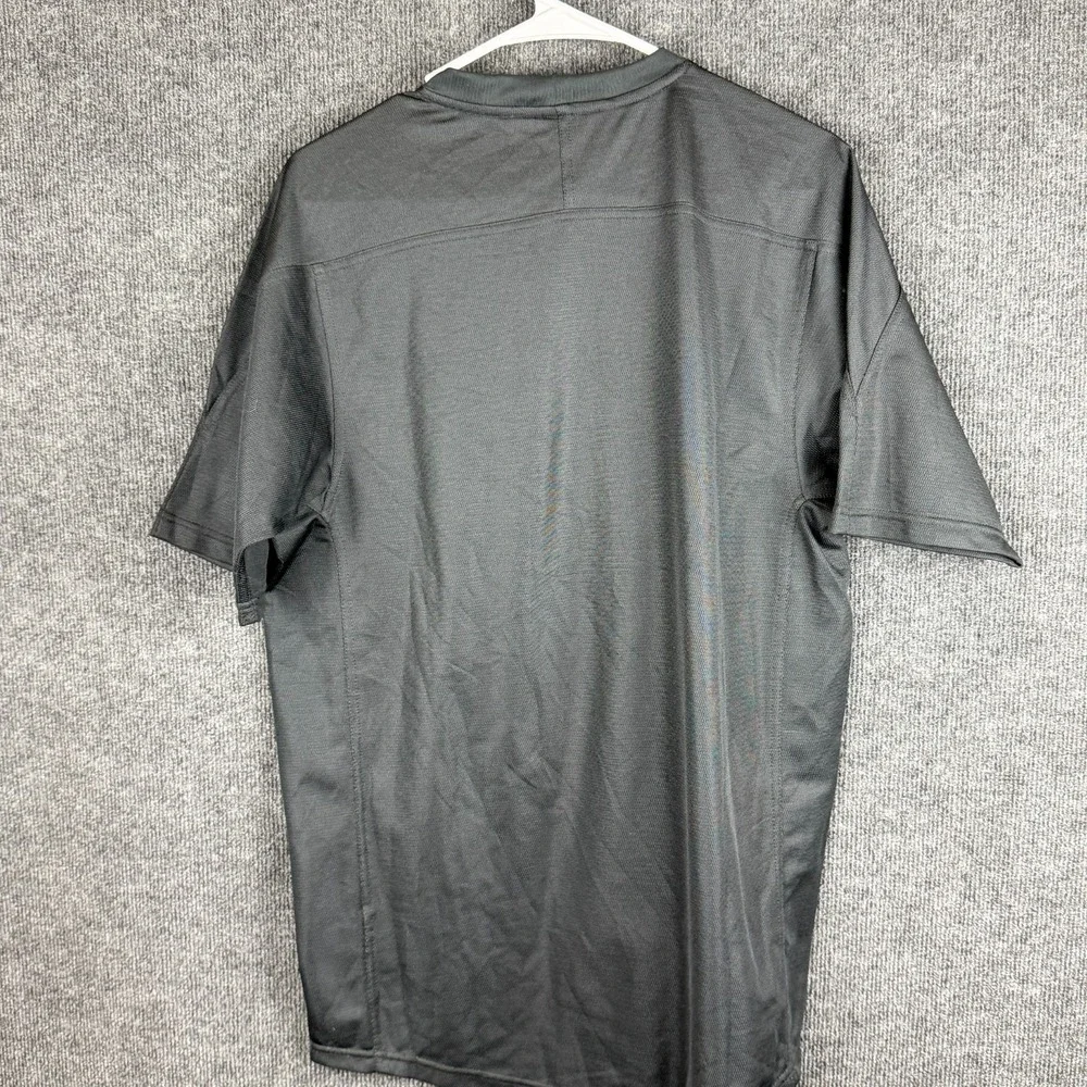 Nike Shirt Mens Medium M Black Short Sleeve Performance Athletic Pique Running